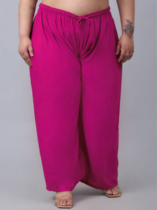 Trend Level Flared Women Pink Trousers