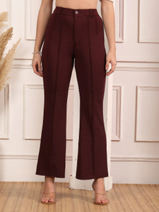 AAYU Flared Women Multicolor Trousers