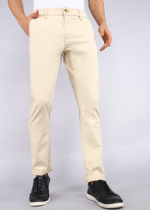 WROGN Slim Fit Men White Trousers