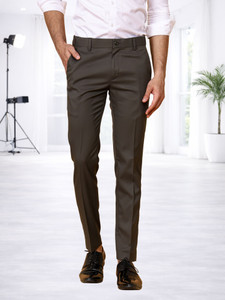 El Cielo Slim Fit Men Green Trousers