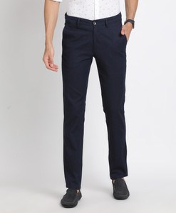 TURTLE Skinny Fit Men Dark Blue Trousers