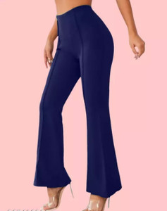 TheAayush Regular Fit Women Dark Blue Trousers