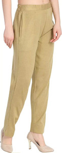 24Hour Fashion Regular Fit Women Beige Trousers