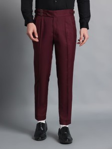 VIVA TRENDZ Regular Fit Men Maroon Trousers