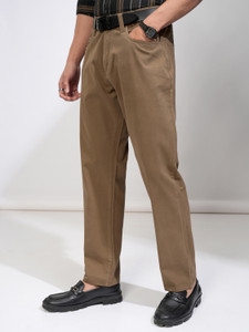 HIGHLANDER Relaxed Men Brown Trousers