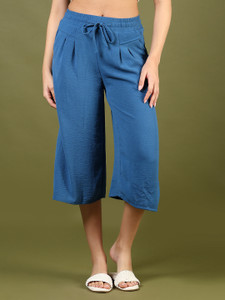V-MART Loose Fit Women Blue Trousers
