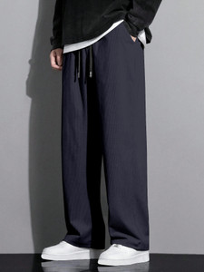 Rajovati Loose Fit Men Grey Trousers