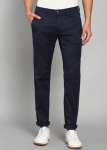 VAN HEUSEN SPORT Slim Fit Men Dark Blue Trousers