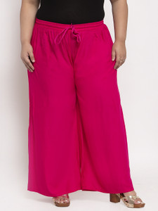 TAG-7 Flared Women Pink Trousers