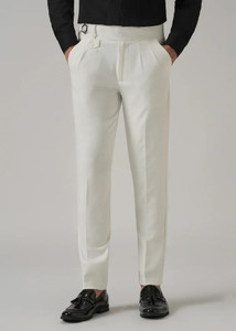 SKGAMEONE Regular Fit Men White Trousers - Image 6
