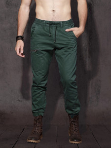 Roadster Regular Fit Men Green Trousers