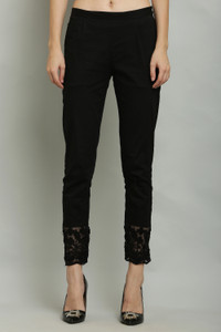 Sellingsea Regular Fit Women Black Trousers