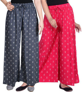 Aarul Fashion Regular Fit Women Pink, Grey Trousers
