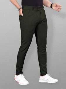 METRONAUT Regular Fit Men Green Trousers