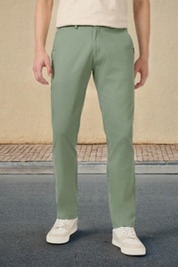 Urbano Fashion Slim Fit Men Green Trousers