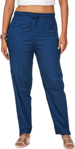 LoveiT Regular Fit Women Dark Blue Trousers