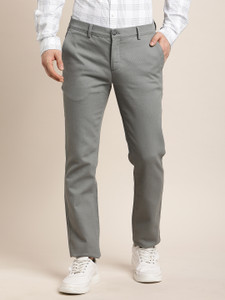 TURTLE Skinny Fit Men Black Trousers