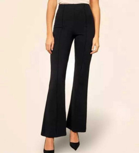 MODERNSSHOP Regular Fit Women Black Trousers