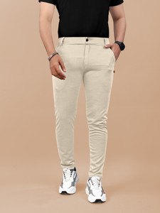 METRONAUT Regular Fit Men Khaki Trousers