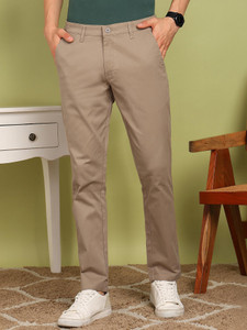 FUBAR Slim Fit Men Grey Trousers