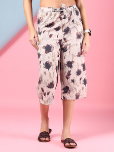 V-MART Loose Fit Women Beige Trousers