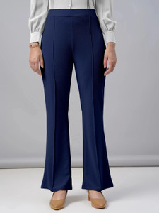 FUBACK Regular Fit Women Blue Trousers