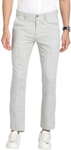 TURTLE Skinny Fit Men Grey Trousers
