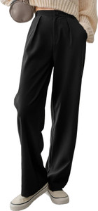 FNOCKS Straight Fit Women Grey Trousers