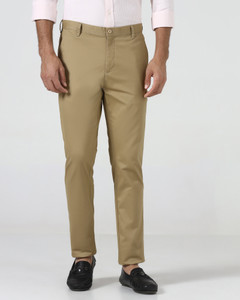 Blackberrys Slim Fit Men Brown Trousers