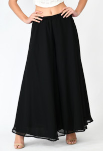 VESFRITA Flared Women Black Trousers