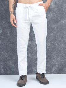 Moda Rapido Regular Fit Men White Trousers