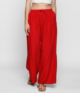 Rangkriti Regular Fit Women Red Trousers