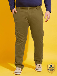 bigbanana Regular Fit Men Dark Green Trousers