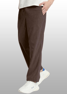 फॉकस्टर पुरुषों के लिए भूरा रेगुलर फ़िट ट्राउज़र्स