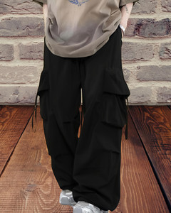 Fashionfizzzzz Loose Fit Men Black Trousers