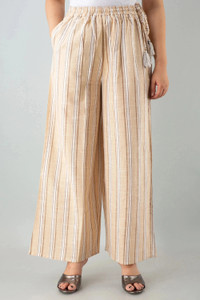 KANCHUK Flared Women Brown Trousers