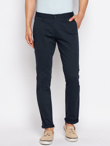 DUKE Slim Fit Men Blue Trousers