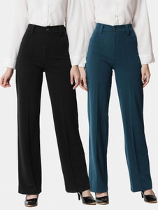 KOTTY Regular Fit Women Multicolor Trousers