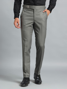VIVA TRENDZ Regular Fit Men Grey Trousers