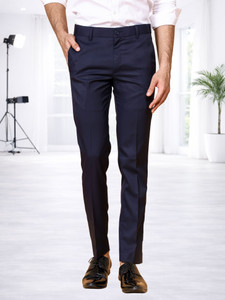 El Cielo Slim Fit Men Blue Trousers