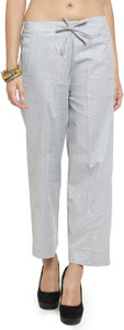 Aarsha Regular Fit Women Silver Trousers
