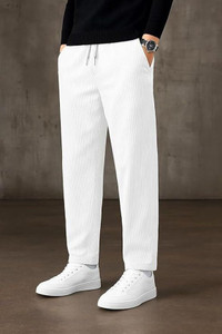 Keffto Regular Fit Men White Trousers