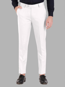 PROVOGUE Regular Fit Men White Trousers