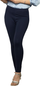 Lyra Slim Fit Women Blue Trousers