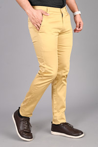 FUBAR Slim Fit Men Beige Trousers