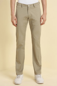Allen Solly Regular Fit Men Beige Trousers