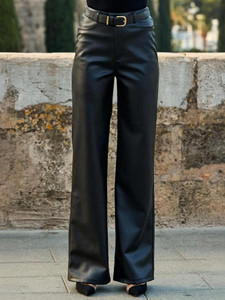 TANDUL Regular Fit Women Black Trousers