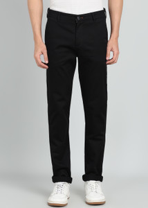 KILLER Slim Fit Men Black Trousers