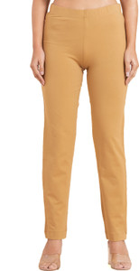 Ruby Straight Fit Women Beige Trousers