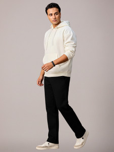 Urbano Fashion Slim Fit Men Black Trousers